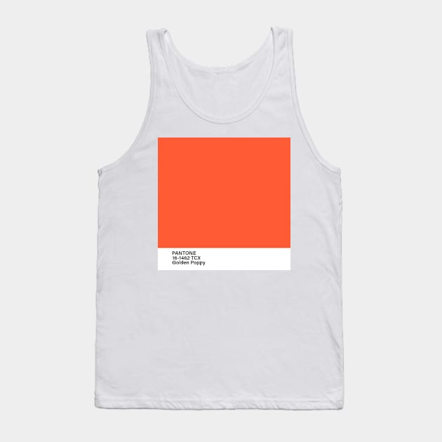 pantone 16-1462 TCX Golden Poppy Tank Top by princessmi-com